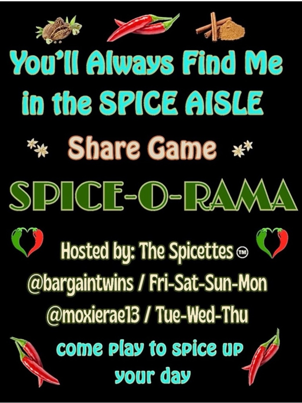 Spice-O-Rama Share Game
